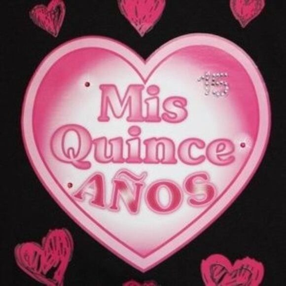 Mis Quince Anos Black Top Spanish Birthday‎ - Picture 4 of 7